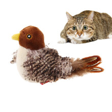 Flying Bird Toy for Cats, Cat Feather Toy, Simulation Bird Cat Toy for Indoor Cats, Sounds and Fluttering Movements for Kitten Exercises