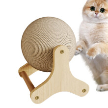 Interactive Sisal Rope Toy For Cats NonSlip Cat Wheel, Indoor Play, Windmill Model, Roller Track Spinner Tunnel Crawl