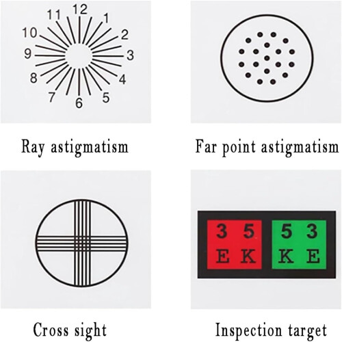 LED Eye Vision Chart, Multifunctional Vision Test Board, with Five Types of Visual Targets 1