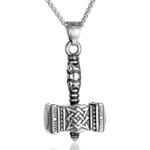 Viking Hammer Urn Necklace For Ashes Vintage Norse Mjolnir Amulet Memorial Pendant Keepsake Cremation Jewelry