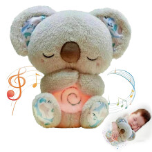 Soothing Breathing Stuffed Animal for Anxiety Adults and Kids, Plush Baby Toy Anxiety Relief Koala, Mushplushies Breathing Animals