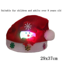 NEW LED Christmas Hat Creative Flashing Led Light Knitted Hat Snowman Winter Warm Color Knitted Cap Christmas Gift