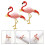Flamingos Napkin Circle Alloy for Decor 2Pcs Pink Alloy Material 5