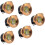 6 Pack Mini Recessed LED Ceiling Spotlights 3W Warm White for Cabinet Lighting Black 1