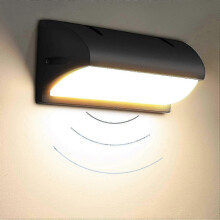 Outdoor Wall Light With Motion Sensor, Modern Indoor / Outdoor Wall Light,ip65 Water Proof, Outdoor Wall Light For Garden, Courtya SZRH A-DS