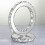 Creative stainless steel crystal table lamp modern style bedside lamp (white) 1