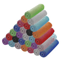 30 db-os hűsítő nyak- és arctörlőkendő, sporttörölközők, gyorsan száradó, nedvszívó A típusú (102,7 cm x 30,5 cm)