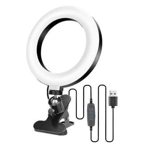 Illuminazione a LED da 6,3 pollici per videoconferenze, webcam e zoom, per computer e laptop.