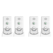 4-pack trådlösa intercoms för hemmet, lång räckvidd upp till 1000 m, 2-vägs röstkommunikation, lämplig för äldreomsorg och kontor