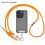 180cm Phone Strap Adjustable Crossbody Lanyard Braided Nylon Neck Strap with Tether Tab 1