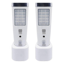 w 1 lampa ścienna z czujnikiem ruchu, latarka nocna LED z wyłącznikiem, akumulatorowa latarka awaryjna z wtyczką EU