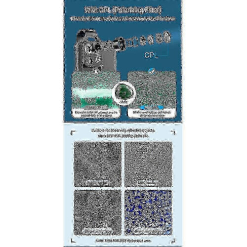 2026 APEXEL 200X Magnification Microscope Lens with CPL Mobile LED black 1