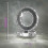 Creative stainless steel crystal table lamp modern style bedside lamp (white) 2