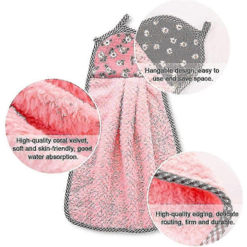Hand Towel With Hanging Loop,cute Hand Towels With Hanging Loop, 4pcs Towel 1