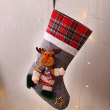 Chaussettes de Noël, sac du Père Noël, sac cadeau, sachet de bonbons, décorations de Noël, décoration de sapin de Noël, Noël et Nouvel