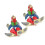 Pendentif tortue de Noël - Cadeau de Noël 2