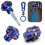 CNC Burnt Titanium Motorcycle Key Head Cover, Hexagonal Gear Design 4