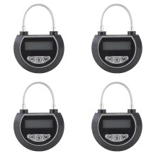 4x Elektronischer Zeitschaltuhr-Behälter, Multifunktions-Zeitschaltuhr-Behälter für Spielzeug, Schwarz