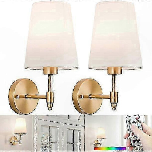 Ensemble de 2 appliques murales rechargeables, éclairage LED sans fil, aucun câblage nécessaire 2