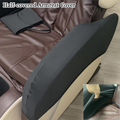 Washable armrest covers for massage chairs, 2piece fabric covers (Gray, Full Package). 2