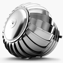 Stainless Steel Rotating Roof Vent with Wind Powered Exhaust for Energy Saving Attic Ventilation 350mm