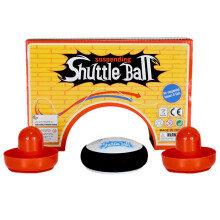 Mini Air Hockey Hover Puck with Two Red Paddles, Fun for Kids and Adults