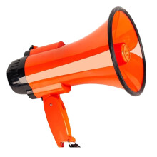 Megaphone Outdoor Megaphones 30 Watt Volume Adjustment Bullhorn Speaker Hand Modern Megaphones Bullhorn 8.86*5.43in Orange