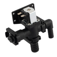 Solenoid Valve Siphon Breaker Parts Easy Installation for Marine Toilet 24V, 11.49 x 12.05 cm
