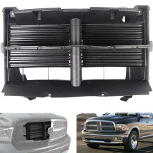 Radiator Grille Shutter Assembly Without Actuator Compatible With 2013 Dodge Ram1500
