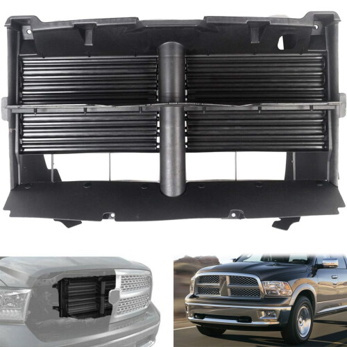 Radiator Grille Shutter Assembly Without Actuator Compatible With 2013   Dodge Ram1500