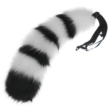 Animal Costume Accessories Raccoon Ears Headband and Tail Set for Adults and Kids Halloween