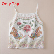 (White,XL)Summer Cotton Linen Embroidered Tank Top For Women Casual Office Or Wear Daily
