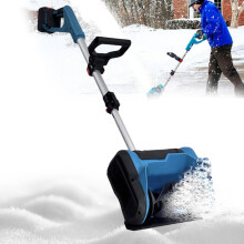 21V Cordless Snow Blower with Adjustable Telescopic Handle, Lightweight Battery Powered Electric Snow Shovel