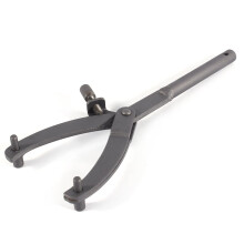 Flywheel Clutch Key, 310 mm / 12.2 Inch Adjustable Flywheel Clutch Hub Rotor Sprockets Wrench Holder Tool Black,