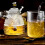 Glass Honey Jar With Dipper And Lid For Kitchen Storage  Clear 5