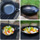Camping Round NonStick Pan With Folding Handle, Lightweight Folding Camping Cookware 2