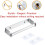 Generic FLMT Drilling Kitchen Roll Holder Wall Mounted Stainless Steel 2