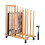 Wooden Art Drying Rack with Wheels, Adjustable Canvas Storage Organizer for Studio and Gallery Use 1