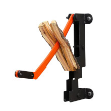 Wall Mounted Wood Splitter, Manual Carbon Steel Wood Splitter, Wall Mount Firewood Splitter, Wood Chopping Tool, Outdoor Wood Splitting