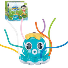 Octopus Sprayer, Kids Water Toy, Outdoor Garden Sprinkler, Flexible Tentacle Spray Design, Backyard Fun Play, 15x15x16 cm, Summer Blue
