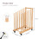Wooden Art Drying Rack with Wheels, Adjustable Canvas Storage Organizer for Studio and Gallery Use 2
