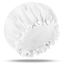 Waterproof Shower Cap for Women with Soft Terry Lining, Large Reusable Design for Long Hair