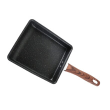 Nonstick Square Tamagoyaki Pan Frying Pan No Oil Fast Clean Heat Resistant Handle Gas Induction