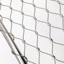 304 Stainless Steel Rope Net for Outdoor Garden Fencing 1.5x6m, AntiFall Balcony Fence, Silver