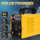 110V 200Amp Arc Welding Machine with LCD Display, Beginner Friendly Portable Welder 2