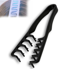 Hair Styling Comb for Men and Women, Root Lifting Volume Boost Quad Comb, Lightweight ABS Black