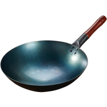 Wok Pan Heavy 32cm Handmade Iron Pot Traditional Chinese Wok OldFashioned Style