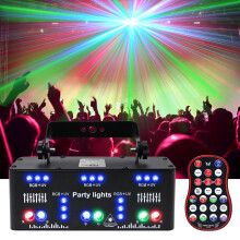 21 Eyes Pro DJ Disco Lights Strobe Stage Light DMX 512 Sound Activated Remote Ref: 8338