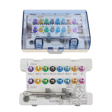 Universal Implant Prosthetic Kit,Colorful Prosthetic Tool,1070Ncm Implant Driver with 16 Screwdrivers (US stock)