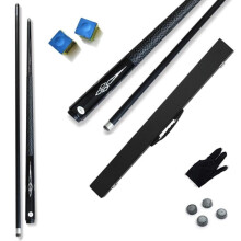 Professional Pool Cue, 58 Inch Carbon Fibre, 10 mm/11.5 mm Tip, Universal for Men and Women (11.5 mm)